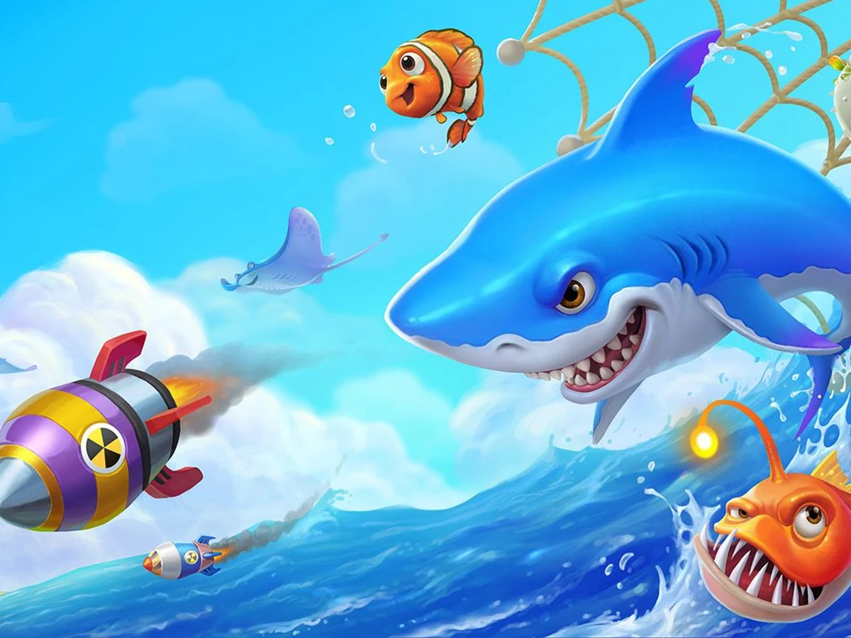 เกมยิงปลาพร้อมเป้าหมายและการควบคุมพลังยิง